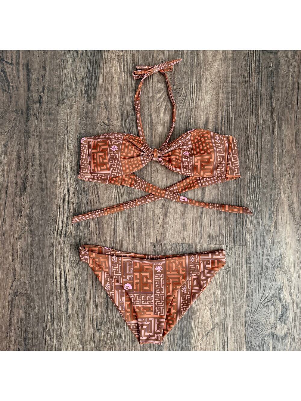 Skatie Bonita Bikini Set Cher Top and Cheryl Bottoms Size Small